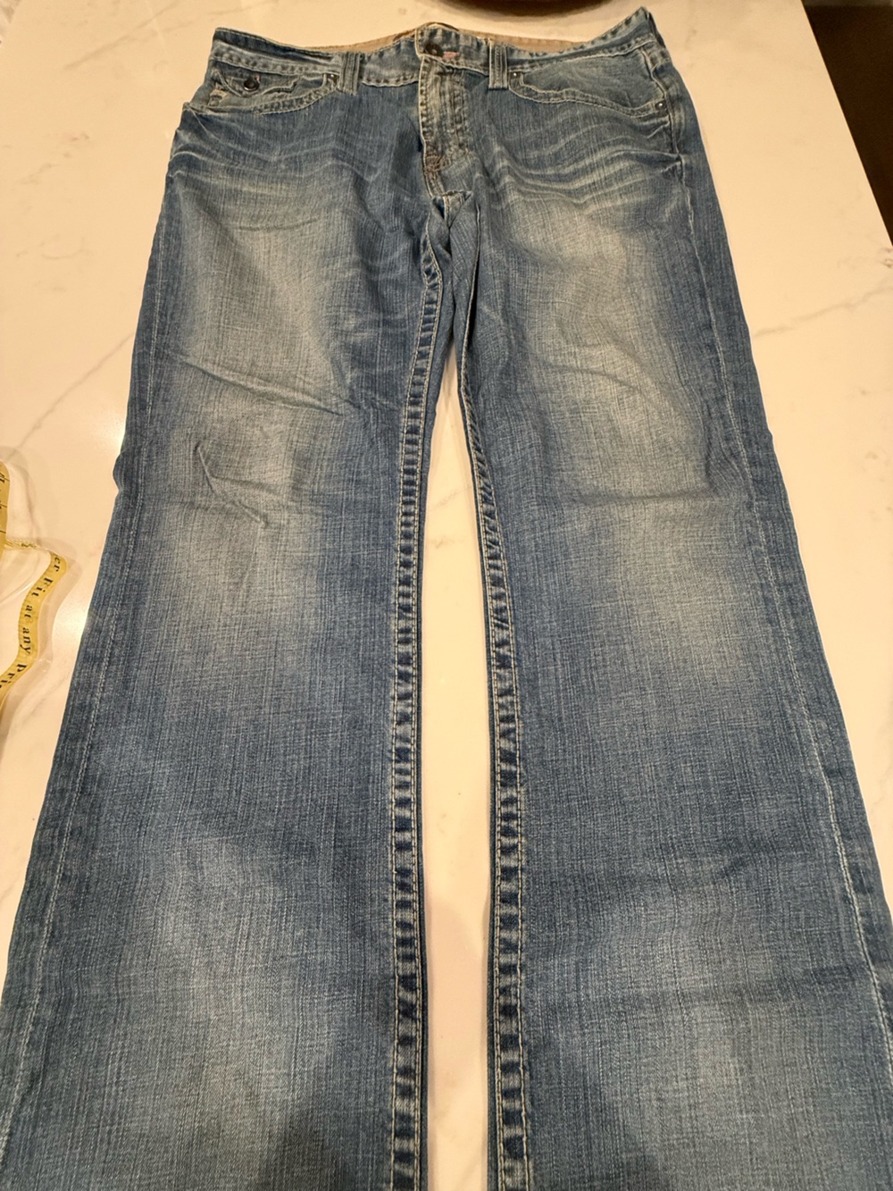 Big Star Pioneer Men’s Boot Cut Jeans Size  36L Blue
